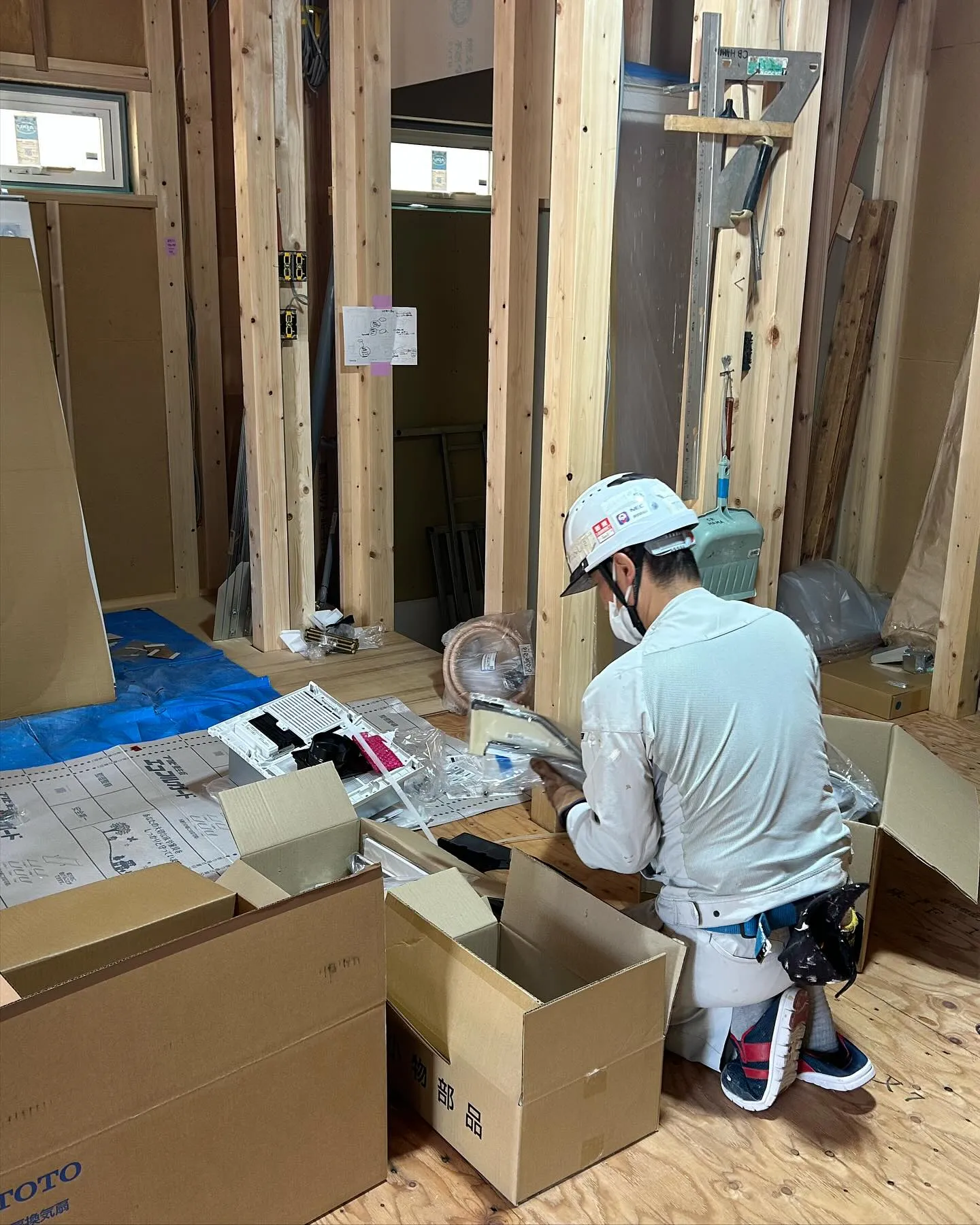 ボタニカルハウス　上棟から4週目